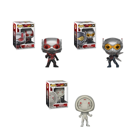 Funko Pop set of 3, Wasp No. 341, Ant Man No. 340 and Ghost No. 342 - Picture 2 of 6